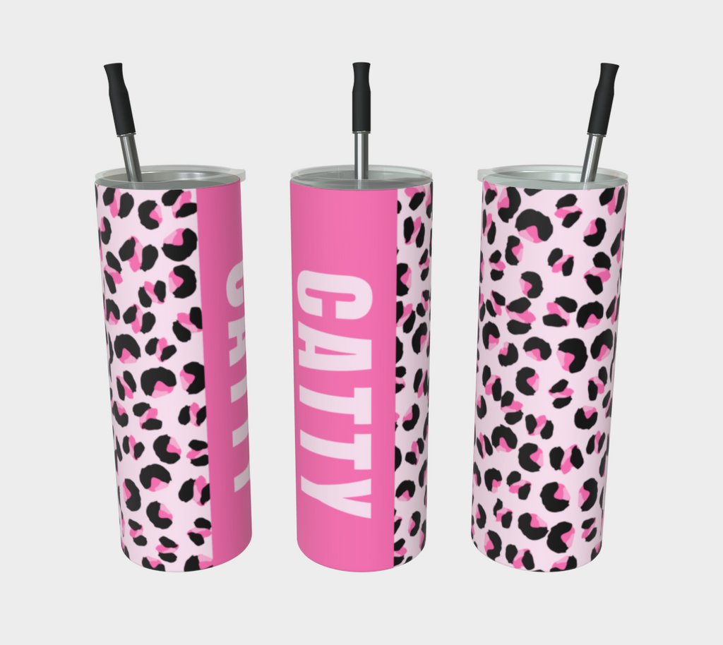Catty Pink Panther Tumbler