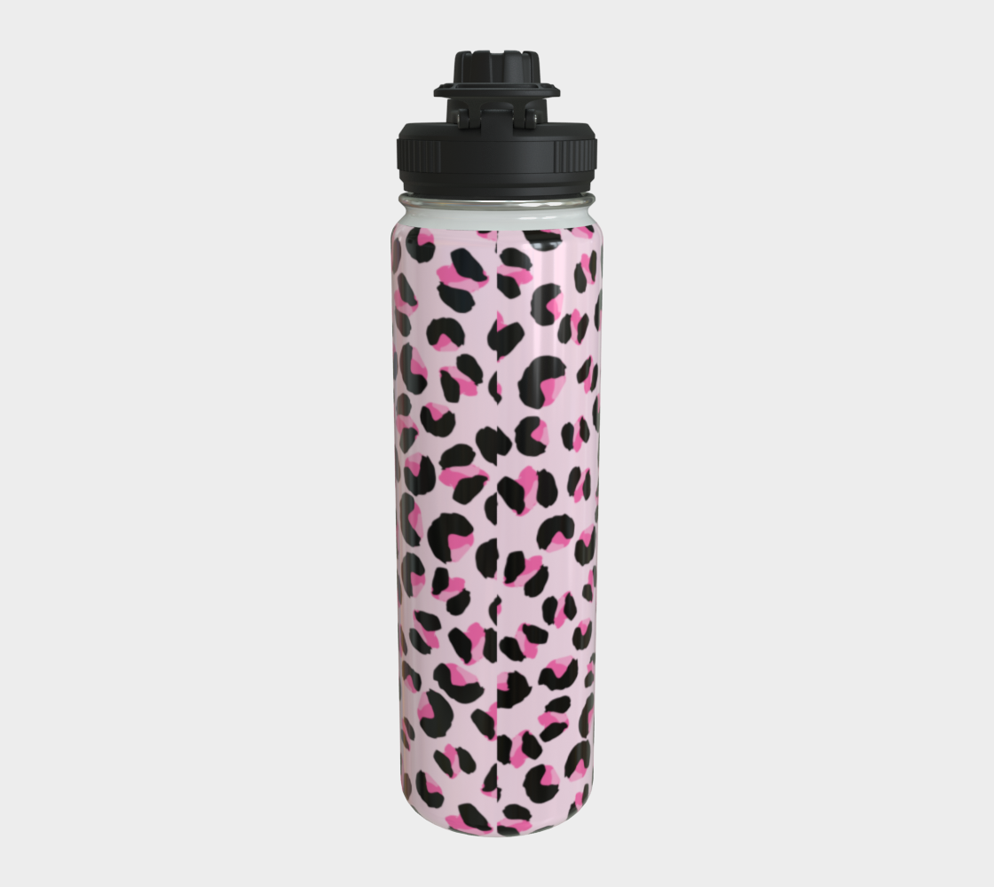 Pink Panther Catty Water Bottle-Glossy